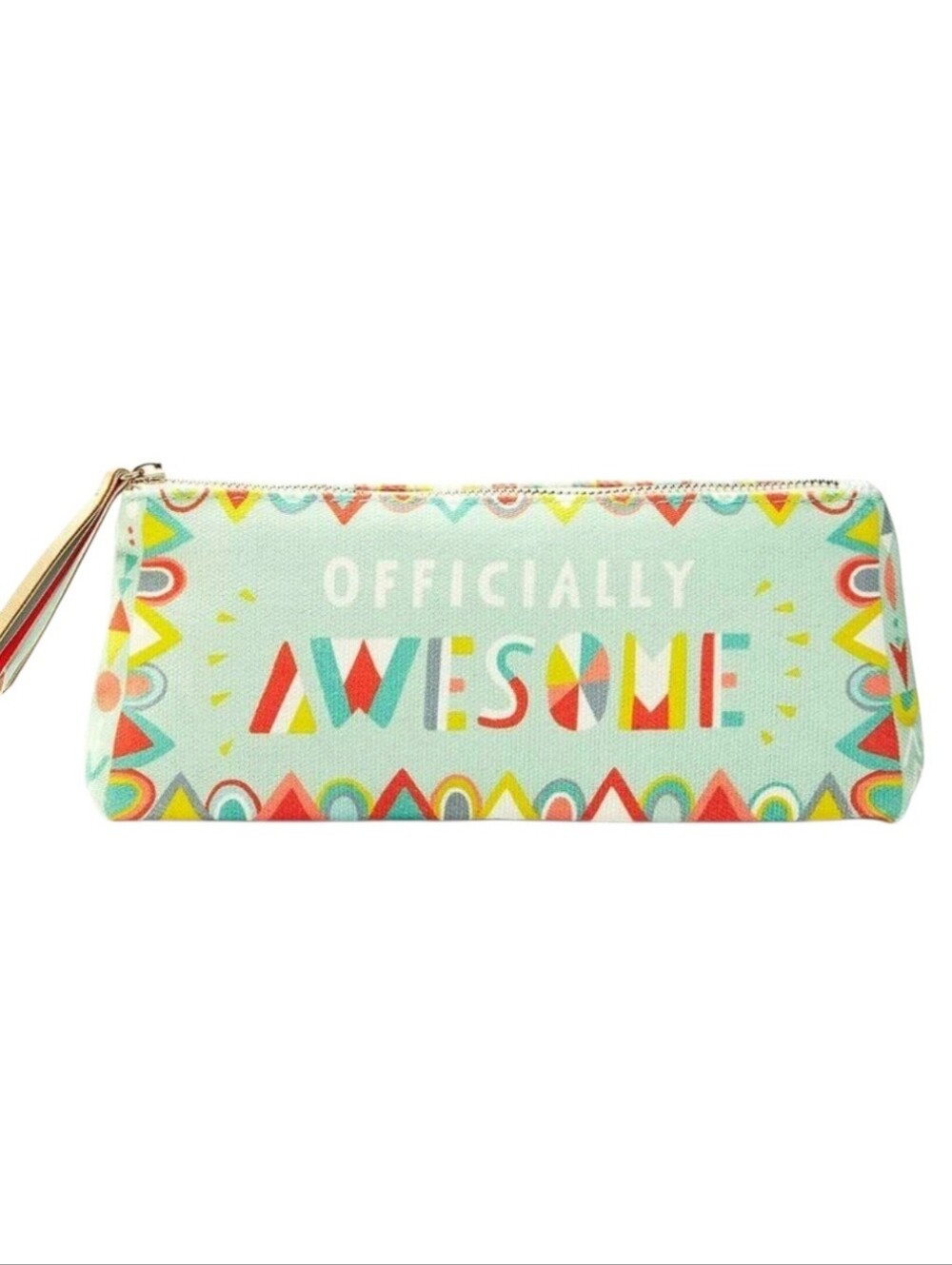 Compendium Officially Awesome Pencil Case Mint Green Colorful Office Desk Decor